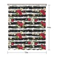 thumbnail image 5 of Pioneer Flower Floral Print Pattern Shower Curtain 72"x84" ,Bathroom Decorative Shower Curtains Set with 12 Hooks,Modern Waterproof Washable Shower Curtain, 5 of 6