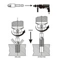 thumbnail image 3 of Sincero Juego de extractores de tornillos rotos de doble cabeza, combinación de 6 uds., herramienta extractora de tornillos rotos de dientes deslizantes de acero HSS, 3 of 5
