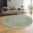 thumbnail image 6 of Addison Rugs Mayfield Premium Machine Washable Transitional Stripes Aloe Round Rug, 8' x 8', 6 of 6