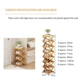 thumbnail image 4 of Multi Tier Shoe Rack,Shoe Racks Storage,Narrow Shoe Rack,No Installation Foldable X Shape, 4 of 7