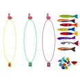thumbnail image 2 of LLDYYDS - Anillos de buceo para piscina (28 unidades), diseño de tesoros submarinos, bandidos torpedos, peces y divertidos juguetes acuáticos., 2 of 6