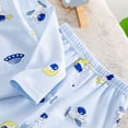 thumbnail image 5 of Gubotare Pajamas Kids Soft Pajamas for Girls Butterfly Soft Cozy Long Sleeve and Pants 2 Piece Sleepwear Set Size 11-12 (Blue,11-12 Years), 5 of 6