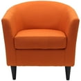 thumbnail image 3 of Pemberly Row 17.5" Traditional Fabric Club Chair in Orange Finish, 3 of 6