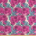 thumbnail image 1 of Floral Sofa Upholstery Fabric by the Yard, Close up Scene of Romantic Roses and Flowers, Decorative Fabric for DIY and Home Accents, Champagne Pink by Ambesonne, 1 of 4