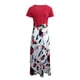 thumbnail image 5 of ICHUANYI Clearance Fashion Women Short Sleeve Floral Boho Printing Long Dress Ladies Casual Dress(Red, M) ICHUANYI WER2023080908837, 5 of 6