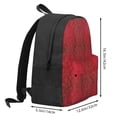 thumbnail image 3 of Zufioo Vintage Burgundy Pattern Adult Backpack,Wear-resistant and Breathable Multi-pocket Backpack, Suitable for Travel, Business and Outdoor Activities, 3 of 9