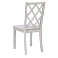 thumbnail image 6 of Linon Nico Side Chair Lattice Back Design in Crisp Light Gray Finished Wood, 6 of 12