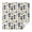 Police and Thief, variant on Police and Radio Black Pattern Square Tablecloth, Waterproof Wipeable Spillproof Washable Table Cover for Home Kitchen Party and Daily Decor 60"x60"