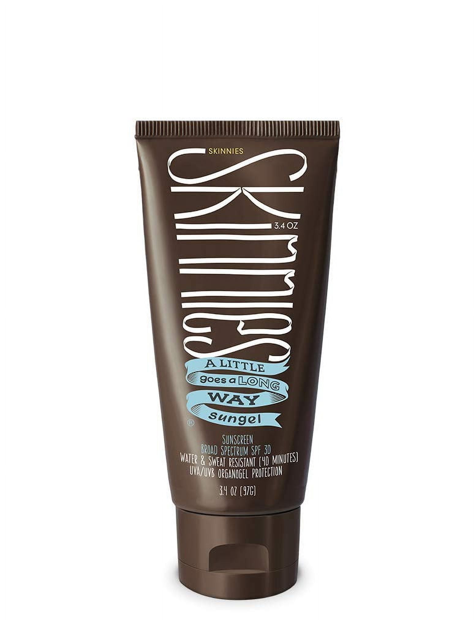 Skinnies Sungel SPF30 Eco Sunscreen - Waterless, Reef Safe, Vegan Formula, 3.4oz