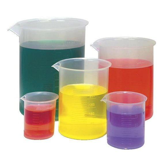 Frey Scientific 581466 250 ml Griffin Low Form Polypropylene Beakers - Pack of 6