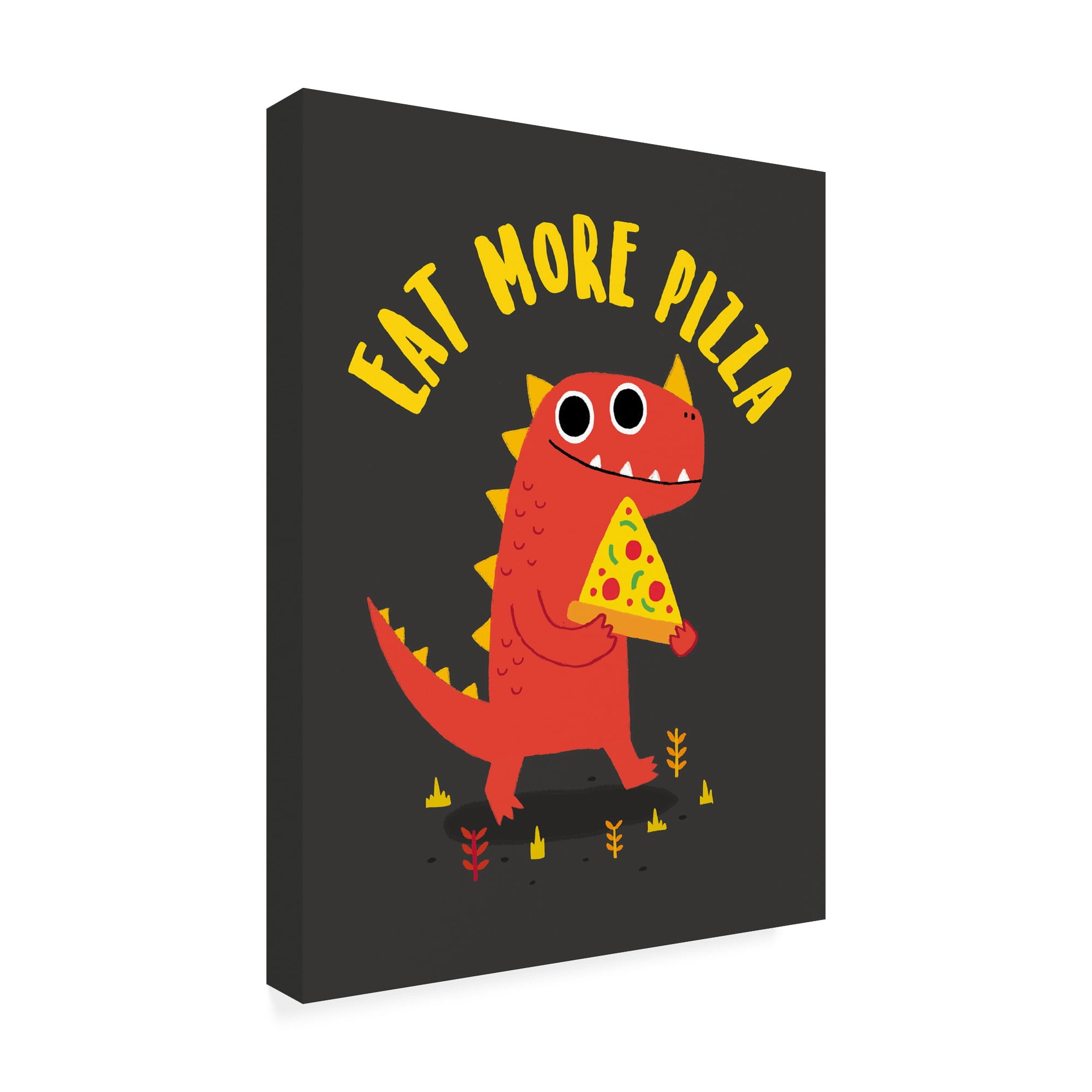Trademark Fine Art 'Eat More Pizza' Canvas Art by Michael Buxton