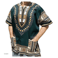 thumbnail image 2 of Men's Plus Size African Dashiki Print Ethnic Top Traditional Tribal Pattern Short Sleeve Oversized Casual Shirt, 2 of 5