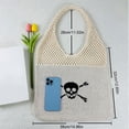 thumbnail image 5 of Bolso Mano Punto Halloween para Mujer Hombro Con Patrón Calavera Múltiple, 5 of 5