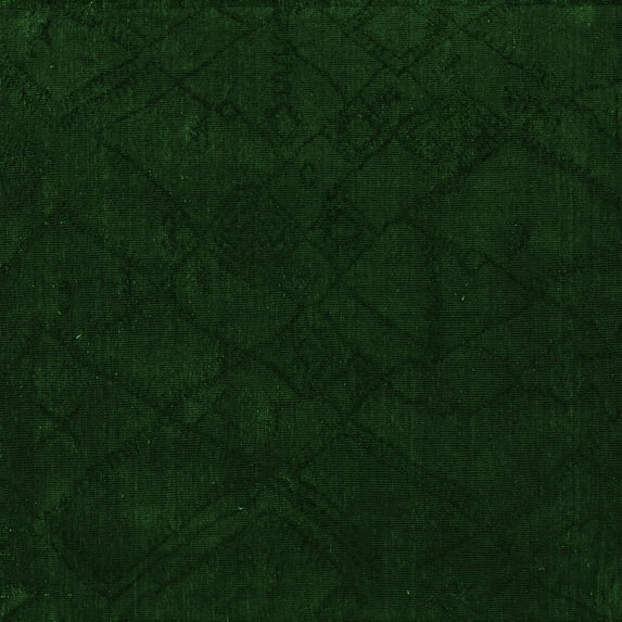Ahgly Company Indoor Square Abstract Green Modern Area Rugs, 8' Square