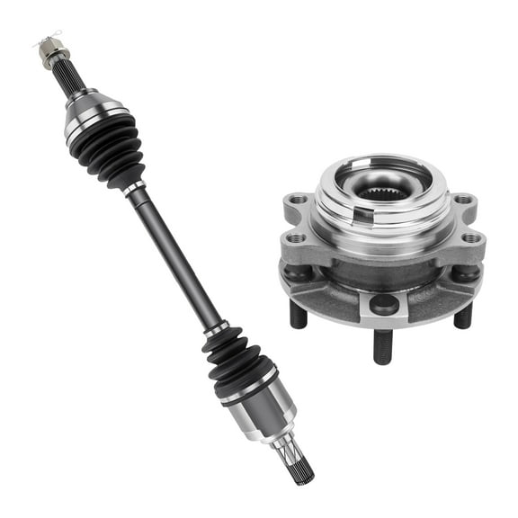 AutoShack Front Left CV Axle Shaft Wheel Hub Bearing Assembly Replacement for 2013-2017 Nissan Pathfinder 4WD, FWD 2014-2015 INFINITI QX60 AWD, FWD Driver Side 5-Lug 5 HUB010200287