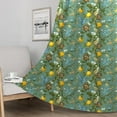 thumbnail image 2 of Floral Drapes,Vintage French Country Botanical Hummingbird ictorian Patterned Sage Green Lemon Drapes for Bedroom Dining Living Room 52x84 Inch, 2 of 6