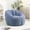 Light Blue, variant on 40" Ergonomic Backrest Modern Lazy Lounge Chair, Comfy Cloud Sofa with Plush Faux Fur, Lazy Floor Lounger with Sturdy Armrests for Living Rooms, Dorms, Offices, Orange