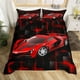 thumbnail image 3 of Coche de carreras Juego de Funda Nórdica Queen Size Speed Sports Car juego de cama para, 3 of 6