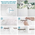 thumbnail image 4 of No Hook Shower Curtain, Spring Cow Floral Shower Curtains for Bathroom with See Through Top Window, Green Eucalyptus Leaves Botanical Waterproof & Washable Bath Curtain Standard 72"x72", 4 of 9