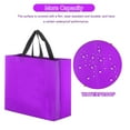 thumbnail image 5 of 60pcs Reusable Gift Bags, Purple Tote Glossy Grocery Shopping Bag for Birthday Party - 13"x10.6"x5.1", 5 of 7