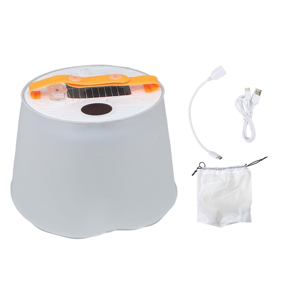 Inflatable Solar Lantern IP66 Waterproof Phone Charger Portable Inflatable LED Lamp with Bluetooth Speaker for Camping