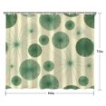 thumbnail image 5 of Green Tie Dye Fan Pattern Shower Curtain 84"x72" ,Bathroom Decorative Shower Curtains Set with 12 Hooks,Modern Waterproof Washable Shower Curtain, 5 of 6