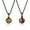 Brown and Red tiger's eye, variant on COAI Yin Yang Obsidian Howlite Stone Couples Pendant Necklaces