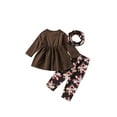 thumbnail image 2 of Mialoley Baby Girl Thanksgiving Day Pullover + Leopard/Turkey Print Pants + Neckerchief, 2 of 9