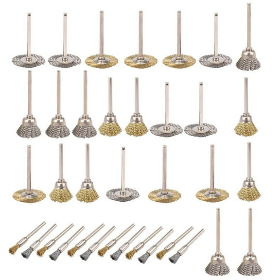 36 pcs Copper Wire Polishing Wheel Brush Drum full set for Dremel