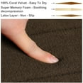 thumbnail image 3 of PiccoCasa Memory Foam Bath Rug Non-Slip Kitchen Mat, Coffee, 32"x20", 3 of 5