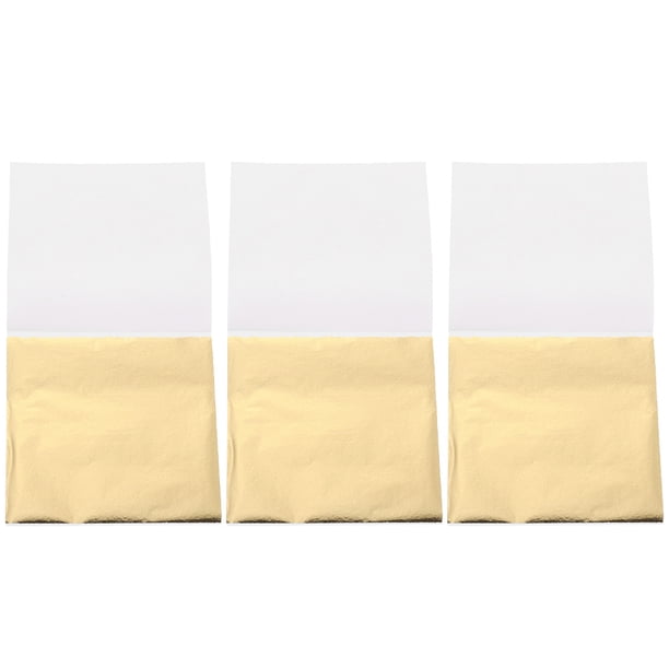 200 hojas de lámina de oro para crear láminas de oro de imitación, manualidades, lámina de oro, material artístico, lámina de oro