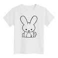 thumbnail image 4 of Easter T Shirt Girls Round Neck Letter Print Sweatshirt Breathable Soft Comfy Baby Clothes for Girls,White,10-11 Years, 4 of 6