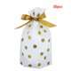 thumbnail image 1 of 30 bolsas de regalo con cordón, bolsa de plástico para galletas, bolsa de regalo para comida para fiesta de Navidad, puntos dorados Inevent HA000822-03B, 1 of 2