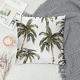 thumbnail image 2 of Acheng Palm Leaves with Lush Branches and Leaves Tropical Jungle Palm Leaves Plush Pillowcase 1 Piece White, 2 of 5