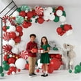 thumbnail image 2 of 132PCS Christmas Balloon Garland Kit - Red Green White Candy Themed Xmas Party Decorations, 2 of 5