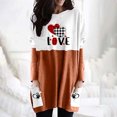 thumbnail image 2 of Womens Valentines Day Printed Long Sleeved Round Neck Printed Long Sleeved Pocket Top, 2 of 5