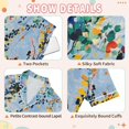 thumbnail image 4 of FORMRS Kids Short Sleeve Top and Pants Pajama Set Unisex Satin 2-Piece Sleepwear, Sizes 13-14Y, Colorful Leaves, 4 of 8