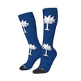 thumbnail image 2 of Knee High Socks for Women South Carolina Flag Pattern Long Tube Sock Uniform Socks, 2 of 7