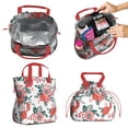 thumbnail image 2 of Pioneer Flower Floral Print Pattern Drawstring Lunch Bag Women - Drawstring Lunch Bag Insulated for Work Office - Stain-Resistant Large Lunchbags for Women with Multi-Pockets, 2 of 6