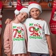 thumbnail image 1 of Camiseta de manga corta con estampado de My 7th Christmas para niños del 1 al 9, ropa navideña para niños y niñas, camiseta gráfica para niños, camiseta navideña, regalos, 1 of 5