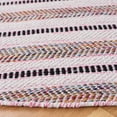 thumbnail image 3 of SAFAVIEH Montauk Raeburn Striped Cotton Area Rug, Pink/Ivory, 6' x 6' Round, 3 of 7