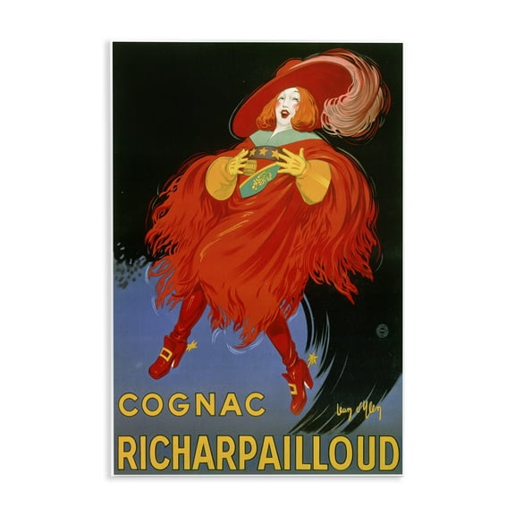 Stupell Industries Vintage Cognac Advertisement Advertisements Painting Unframed Art Print Wall Art, 10 x 15