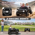 thumbnail image 4 of Licensed Ford Bronco 24V 2 Seater Truck Battery Powered Ride on with Remote Control & Bluetooth, Electric Car for Kids Toddler, Black, 4 of 9