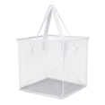 thumbnail image 3 of Laundry Basket Mesh Laundry Hamper with Handles Collapsible Clothes Hamper Dirty Clothes Laundry Basket for Dorm Laundry Room White 33cmx33cmx33cm, 3 of 8