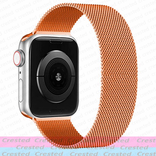 Correa Milanese loop para Apple watch, banda de 44mm, 40mm, 45mm, 41mm, 42mm, 38mm, 45mm, 44mm, pulsera iWatch Series 3 4 5 6 SE 7 8 Ultra 49mm
