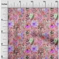 thumbnail image 2 of oneOone Georgette Viscose Pink Fabric Floral Craft Projects Decor Fabric Printed By The Yard 42 Inch Wide, 2 of 4