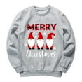 thumbnail image 5 of Lenago Women Christmas Printed Santa Claus Pullover O-Neck Long Sleeve Blouse Tops Sweatshirt, 5 of 8