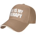 thumbnail image 1 of God is My Therapy Hat Classic Low Profile Baseball Cap Adjustable Golf Dad Hats, 1 of 8