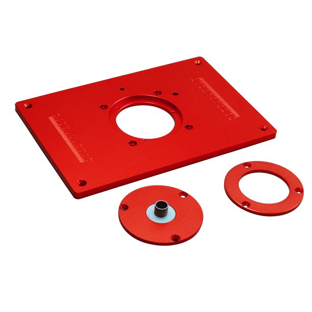 Universal Router Table Saw Insert Base Plate Kit Red Board Trimming