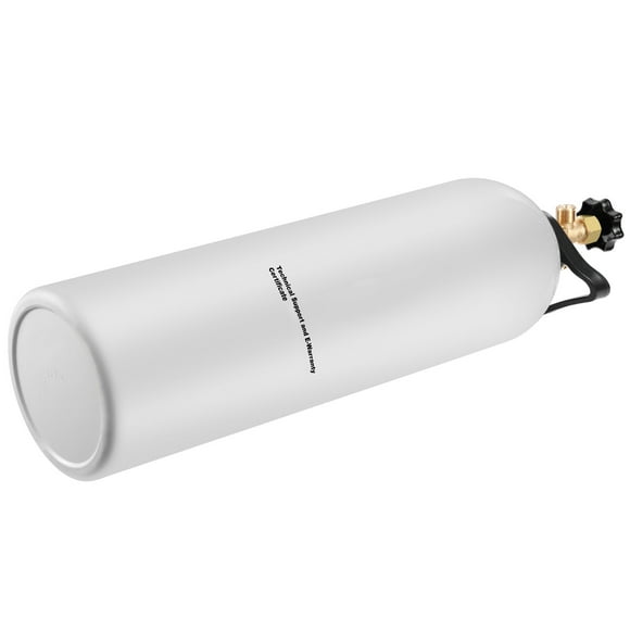 KFFKFF CO2 Tank, 15 lbs New Aluminum Alloy Cylinder, CO2 Air Tank with Light Spray Coating, CGA320 Valve, Handle & Adjustable Pressure, DOT Approved Cylinder